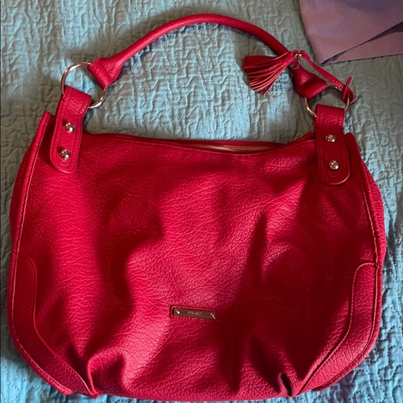 Nine West large red bag.  Beautiful bag - Picture 6 of 9